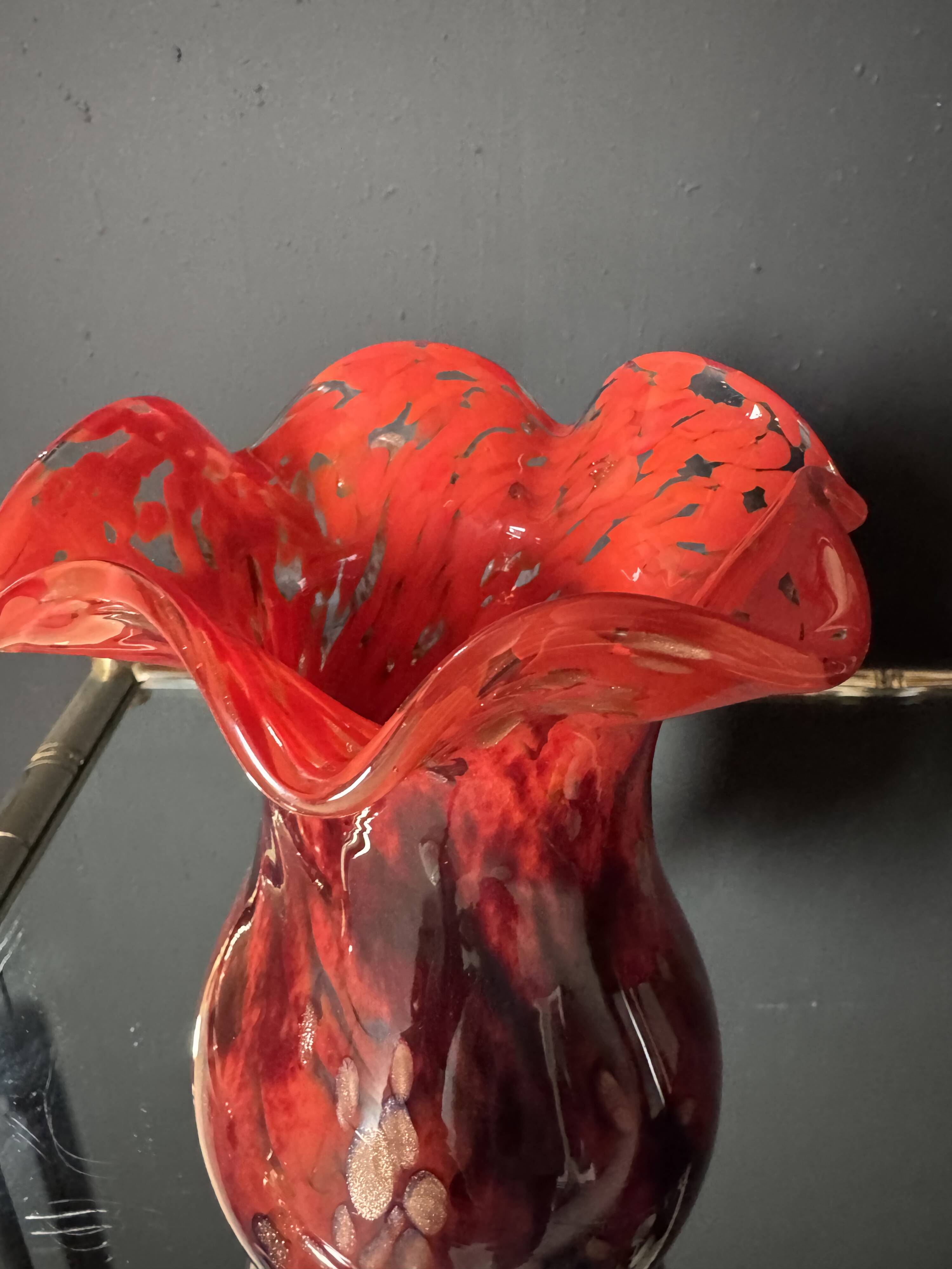 Vase verre de Murano années 70