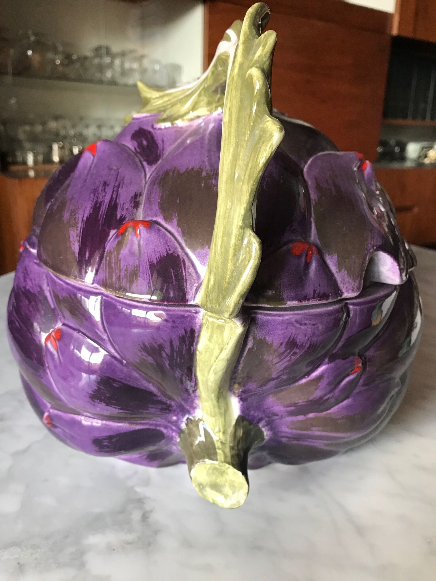 Artichoke soup tureen