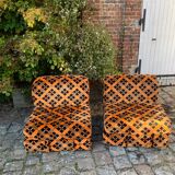 Vintage 70s modular sofa chairs