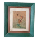 Technique Mixte - Poissons - Silvio Polloni (Firenze 1888-1972)