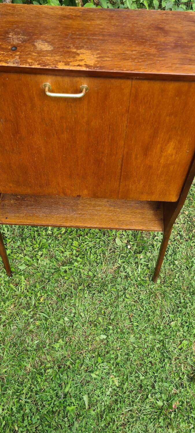 Small drop-leaf secretary and chair