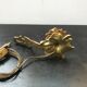 Former bougeoir lamp a main vintage brass