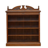 Victorian Solid Oak Open Bookcase