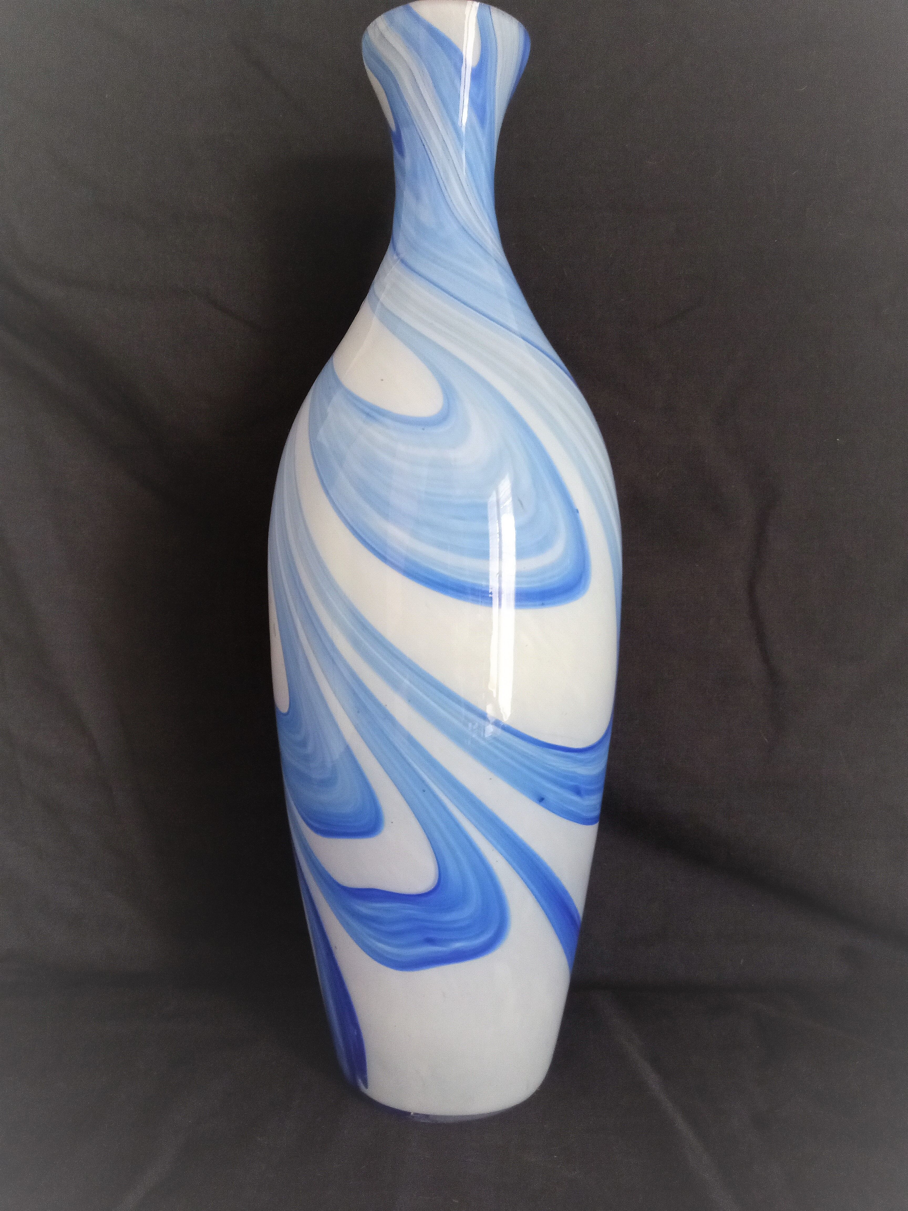 Large Murano glass soliflore vase, H - 38 cm.