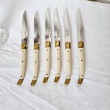 6 high-end Laguiole steak knives with ABS handles