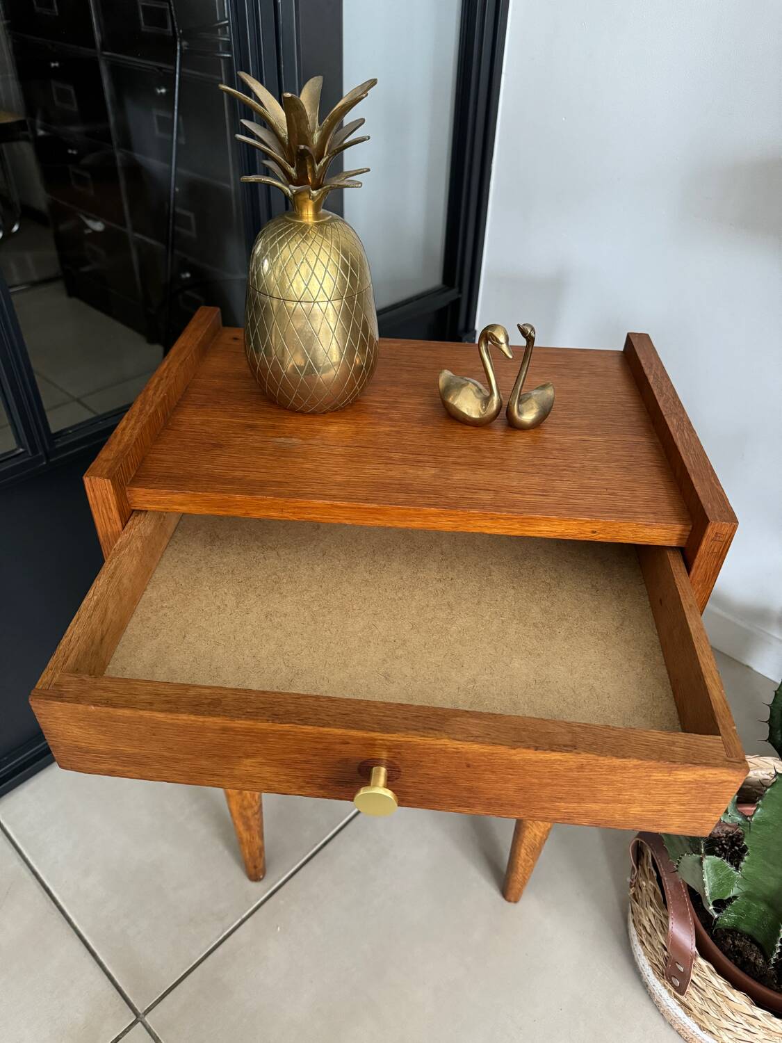 Vintage bedside table