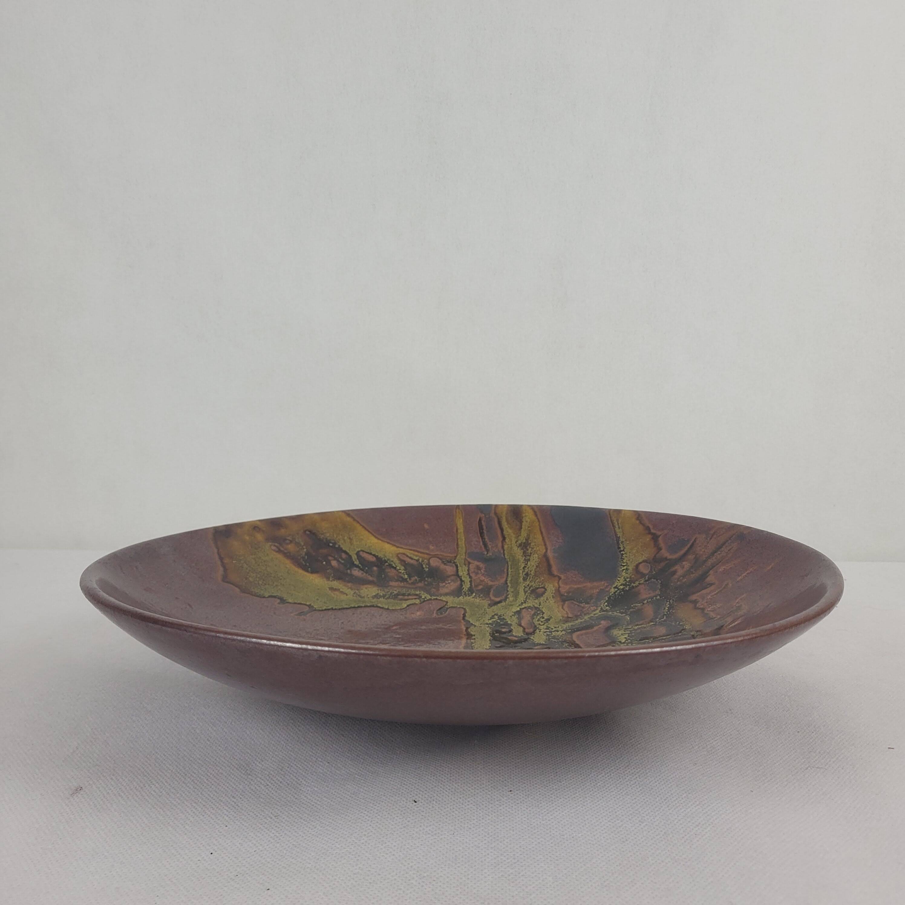 Stoneware dish Jean Cacheleux / Puisaye