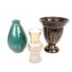Lucien BRISDOUX Golden ceramic vase