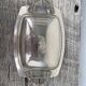 Silver metal pompom butter dish