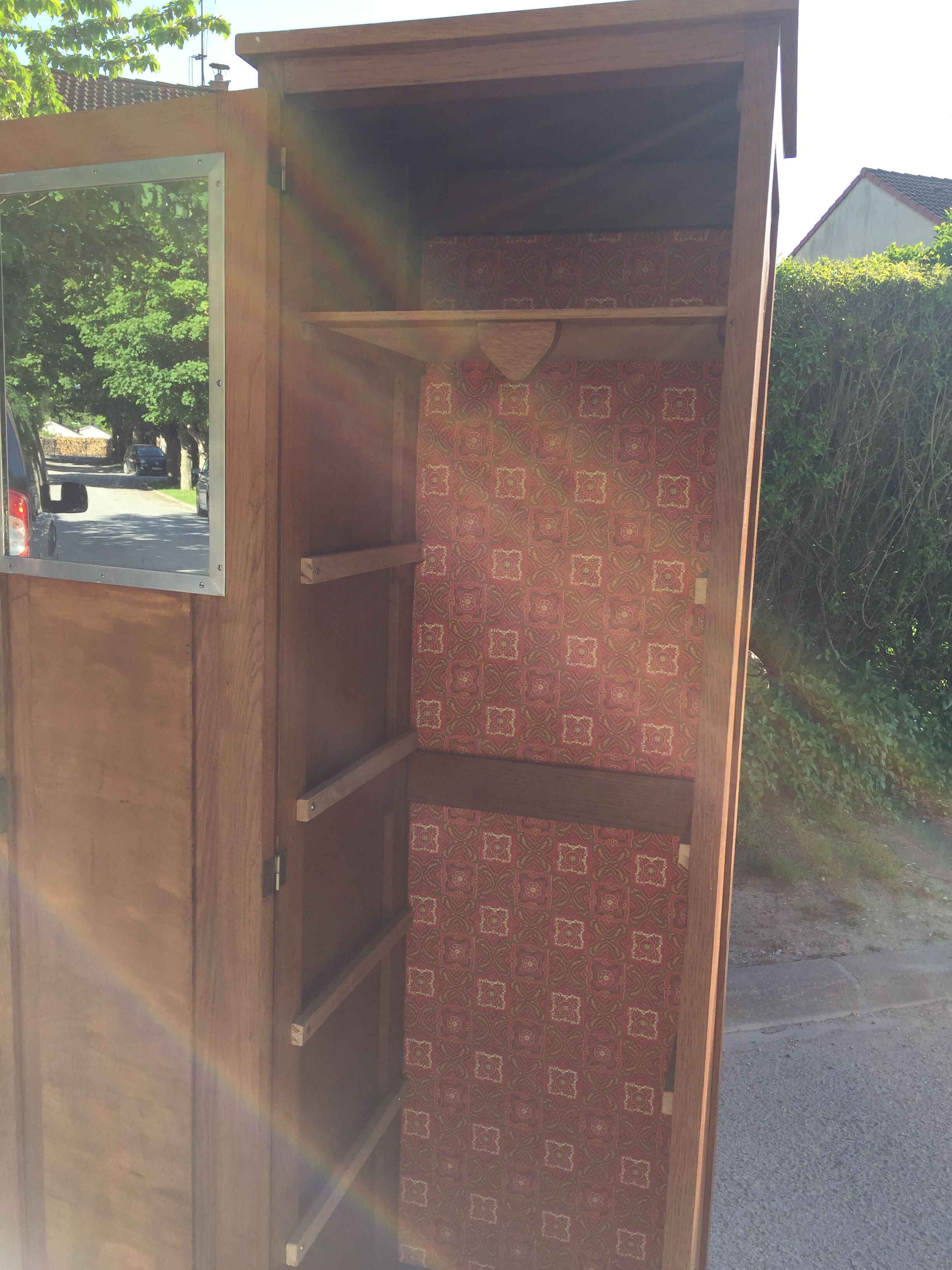 Wooden wardrobe locker