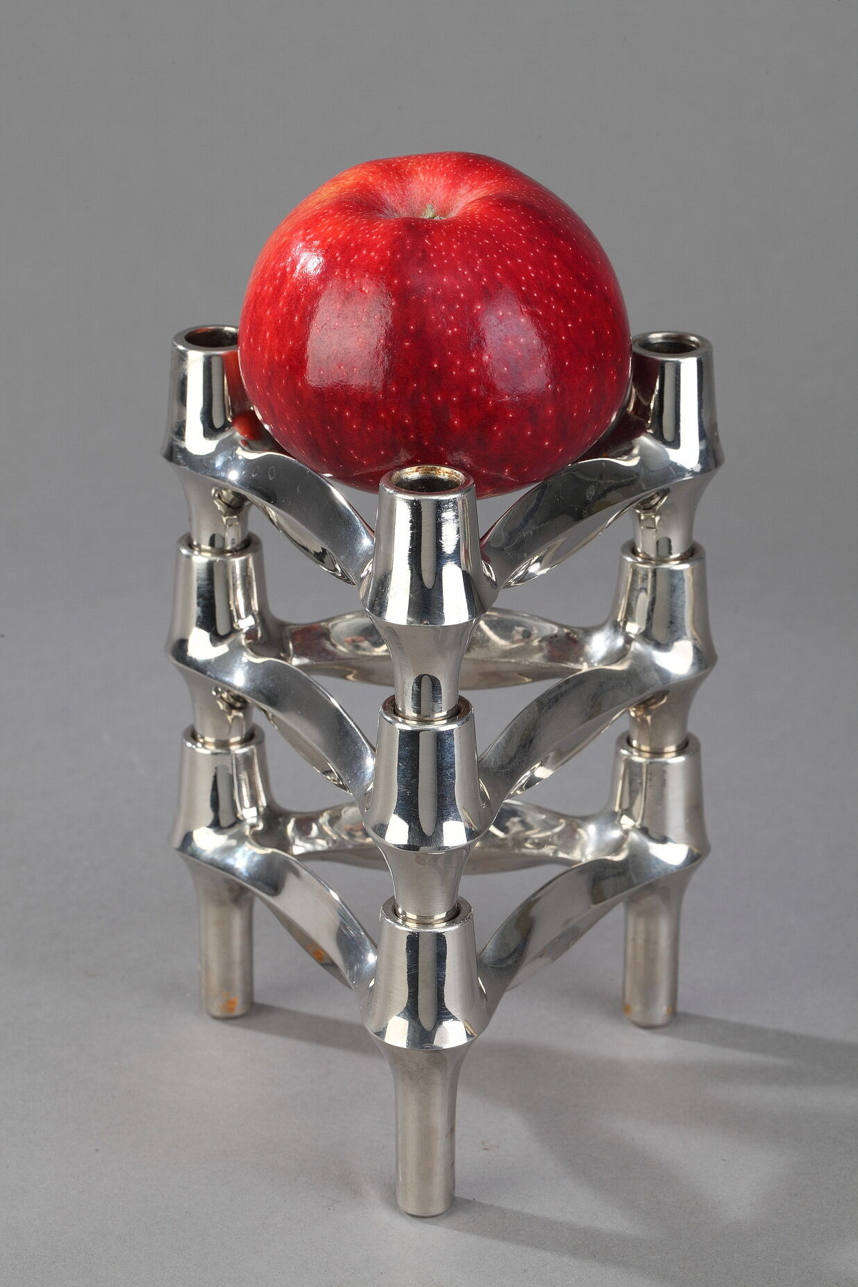 Three modular candle holders by BMF, Germany