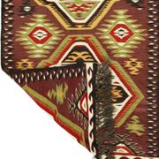 Tapis kilim artisanal anatolien 282 cm x 90 cm