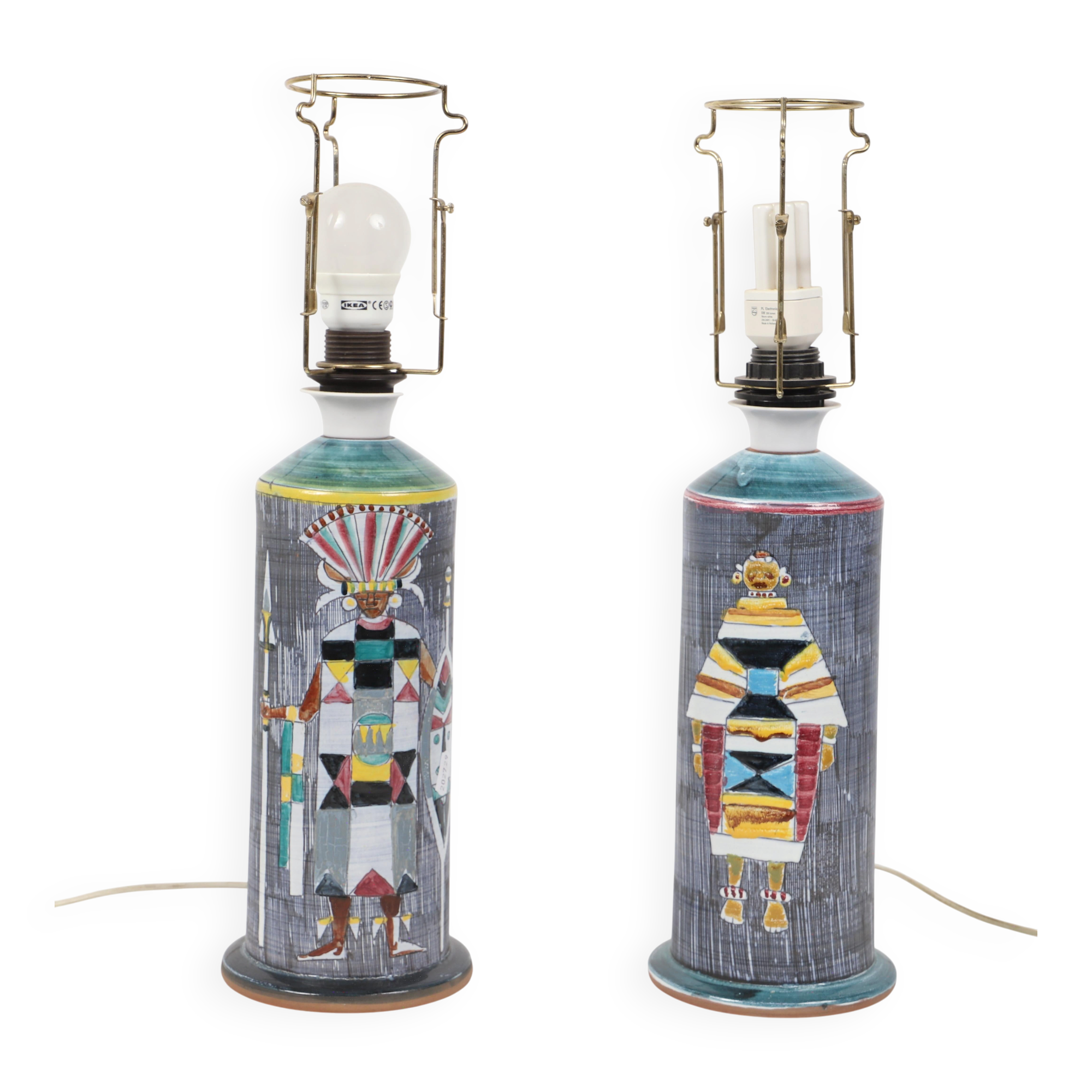 Unique lamps by Marian Zawadski Tilgmans Sweden 1965 signed