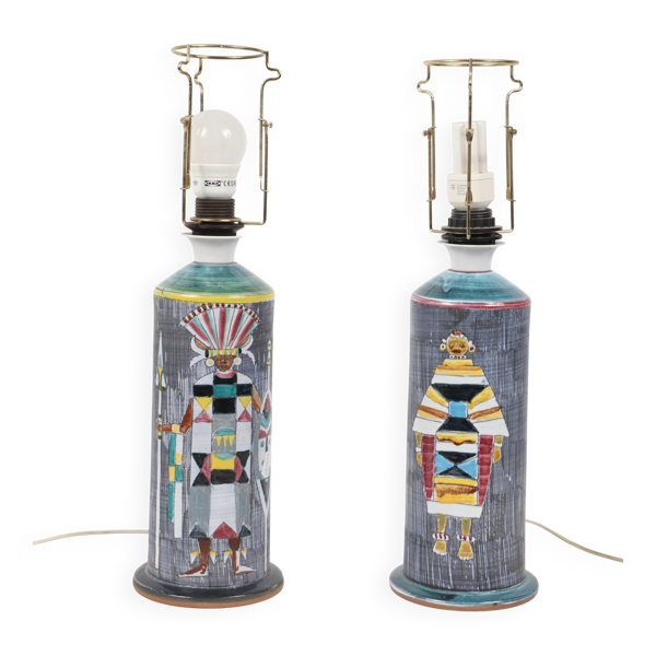 Lampes uniques de Marian Zawadski Tilgmans Suède 1965 signé
