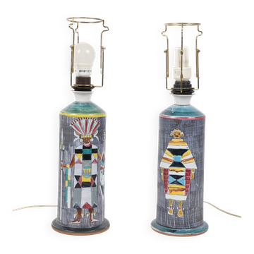 Lampes uniques de Marian Zawadski Tilgmans Suède 1965 signé