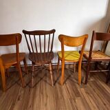 Set of 4 mismatched chairs