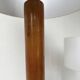 Paire de lampes de table bois chêne années 50