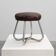 Bauhaus Modernist Stool with Chrome Tubular Frame and Leather Seat, Germany
