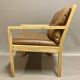Scandinavian design leather armchair 1960.