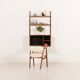 Étagère murale en teck Poul Cadovius avec un bureau, Cado années 1960.