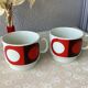 Vintage Weidmann cups at lunch made in Italy