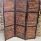 Ancien paravent 3 volets 1970 vintage