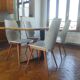 Set of 4 BAUMANN chairs from the 60s (model 840, Max Bill)