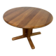 Dyrlund extendable round table in teak – Danish design – 4 to 6
