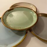 Sous-verres en verre de Grasoli en laiton