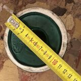 Saint-Clément green ceramic candlestick, 1950s