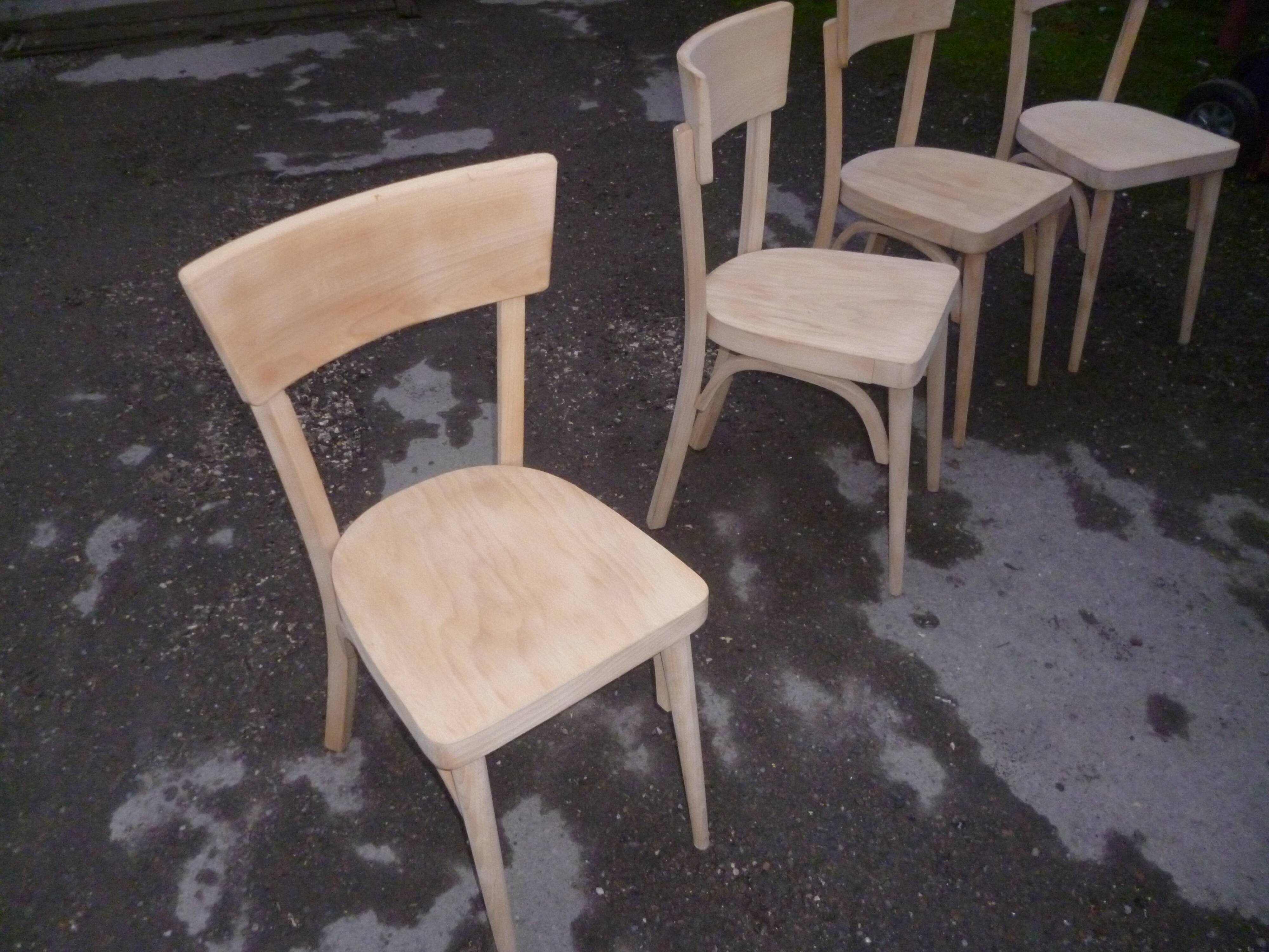 Series of 4 Baumann bistro chairs