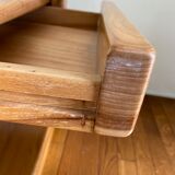 Pair of elm sofa pieces 1970