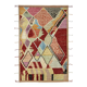 Handmade Tribal Decorative 200 cm x 307 cm Multicolor Wool Carpet