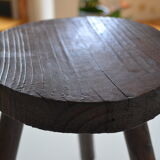 Brutalist modernist tripod stool 1950
