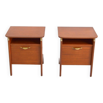 Pair of vintage 1960s bedside tables