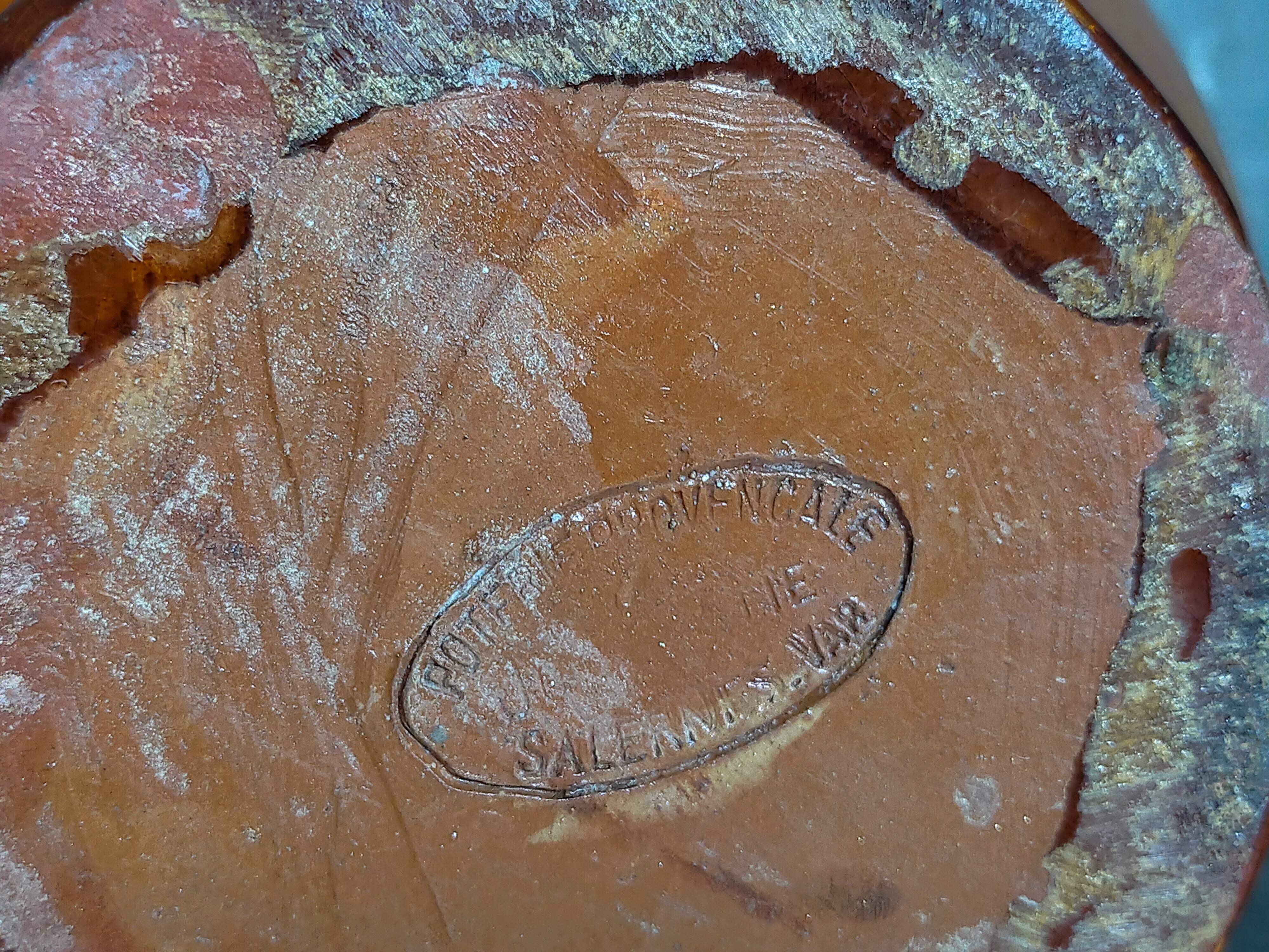 XXL pitcher vintage Provencal pottery from Salernes