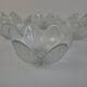 Set of 6 Bohemia Glass Flower Dessert Bowls, Czechoslovakia, circa 1960