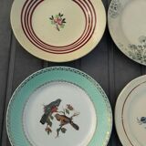 Set of 6 different flat plates