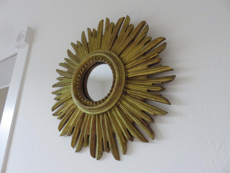 Golden Sun Mirror 70s 30cm