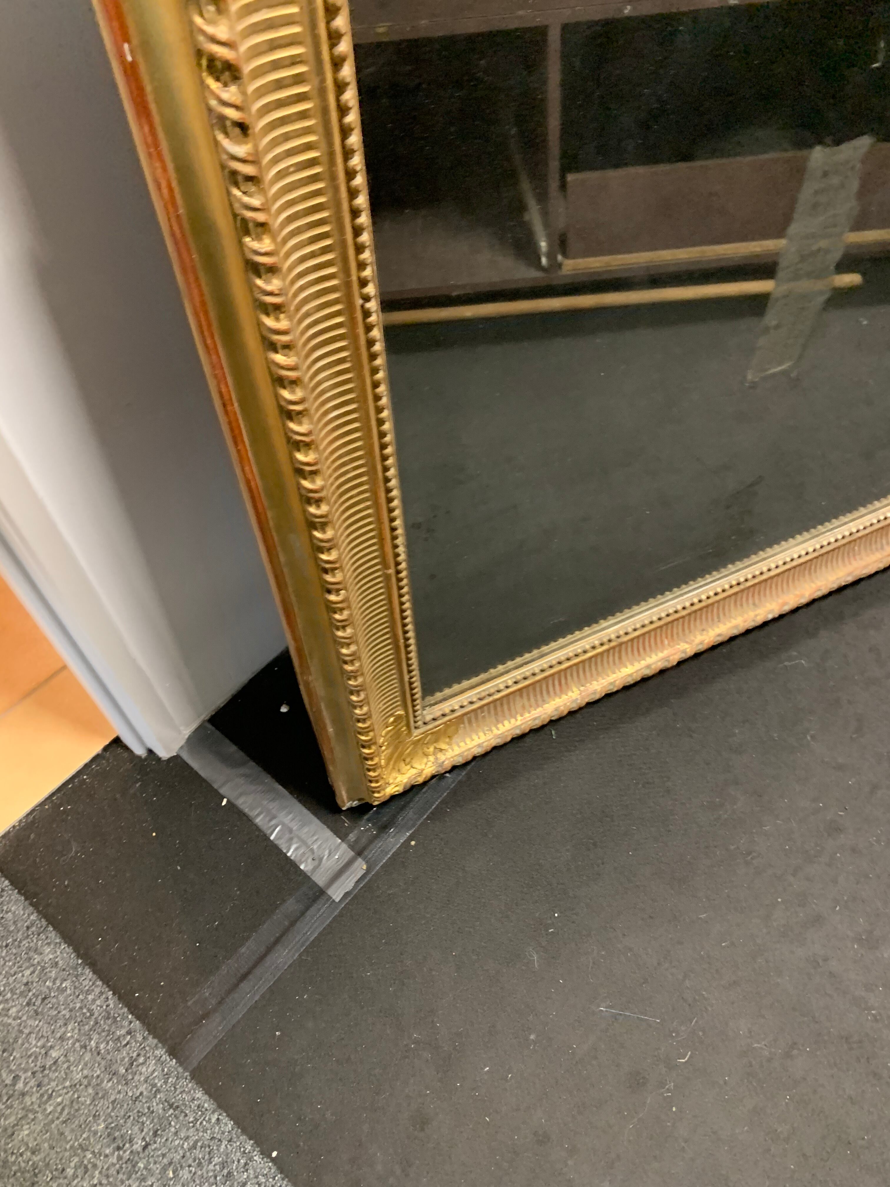 Golden Louis Philippe Mirror with gold leaf 207x140