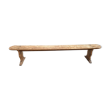 Large solid elm farmhouse bench