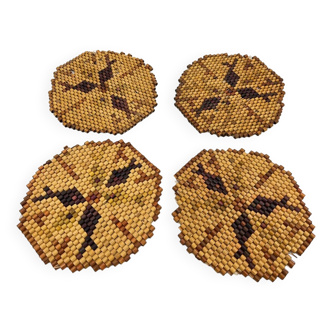 Set of bamboo trivets