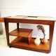 Retro remploy teak & afrormosia drinks trolley hostess trolley, 60s