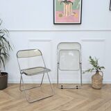 3 chaises Plia - Giancarlo Piretti pour Castelli