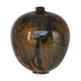 Michel Lanos ovoid vase on sandstone heel