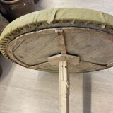 Round table with cast iron stand