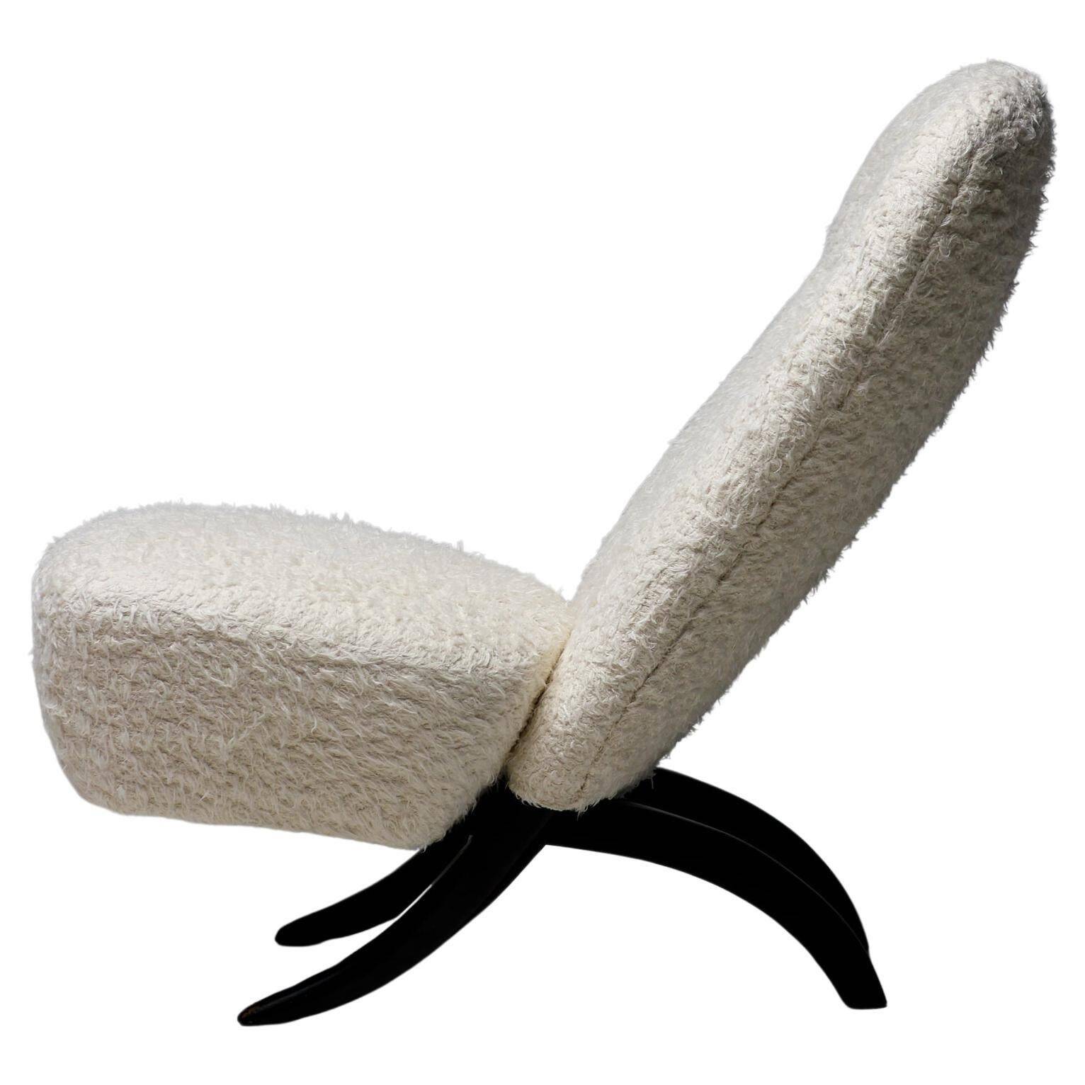 Congo chair by Theo Ruth for Artifort, white, mid-century modern.