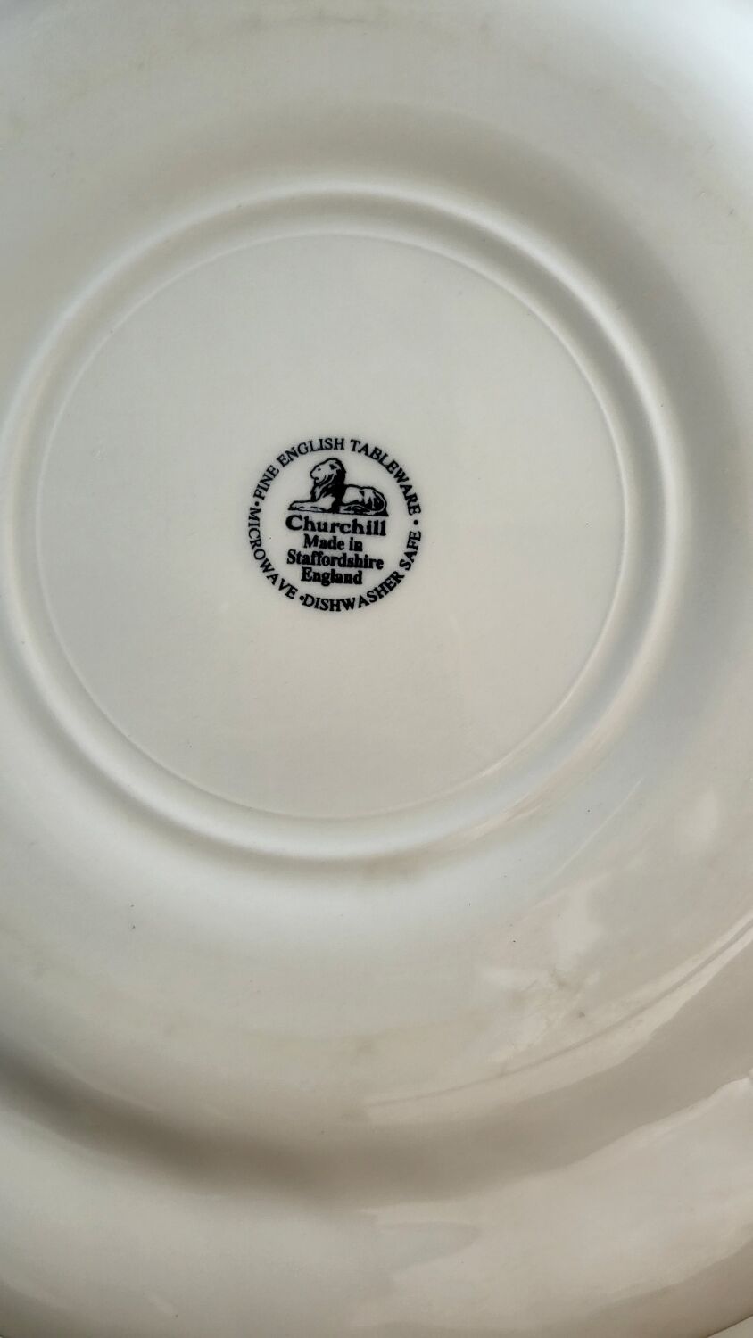 Set of 5 Churchill plates
