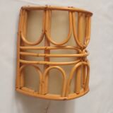 Vintage bamboo wall lamp