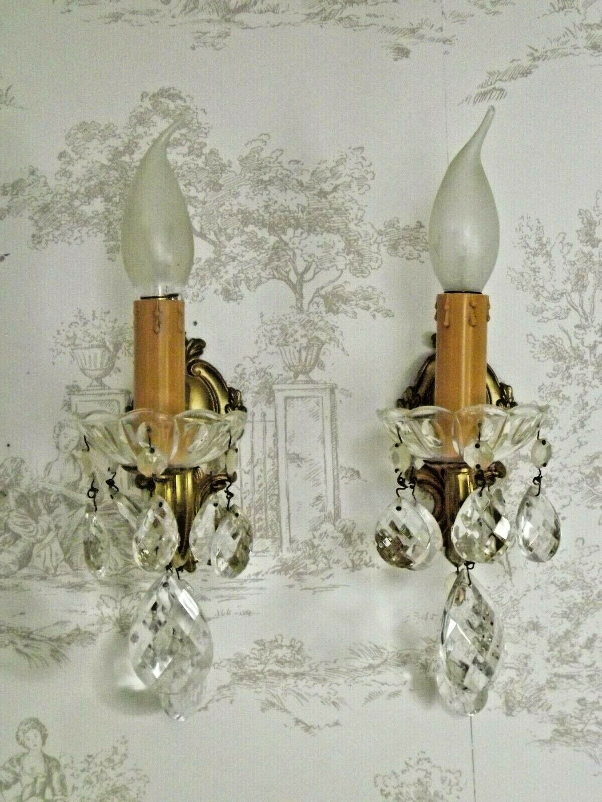 Paire d'appliques bronze